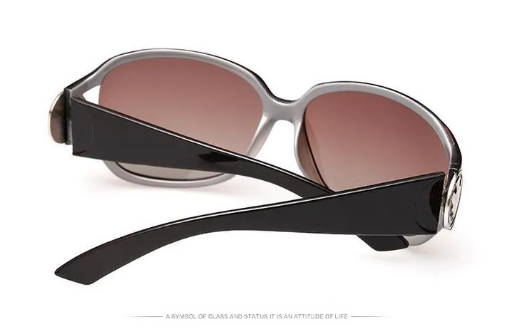 Women's Designer Butterfly Style UV400 Polaroid Lens Gradient Sunglasses