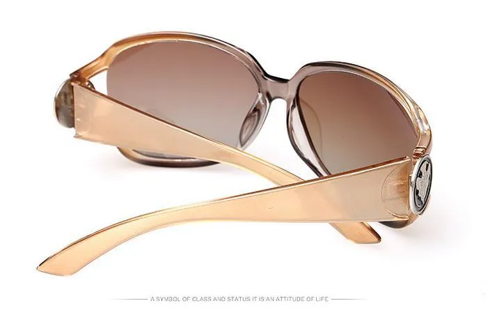 Women's Designer Butterfly Style UV400 Polaroid Lens Gradient Sunglasses
