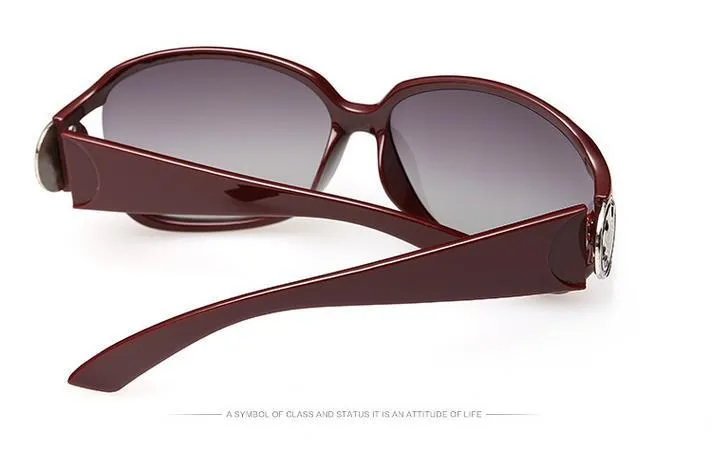 Women's Designer Butterfly Style UV400 Polaroid Lens Gradient Sunglasses