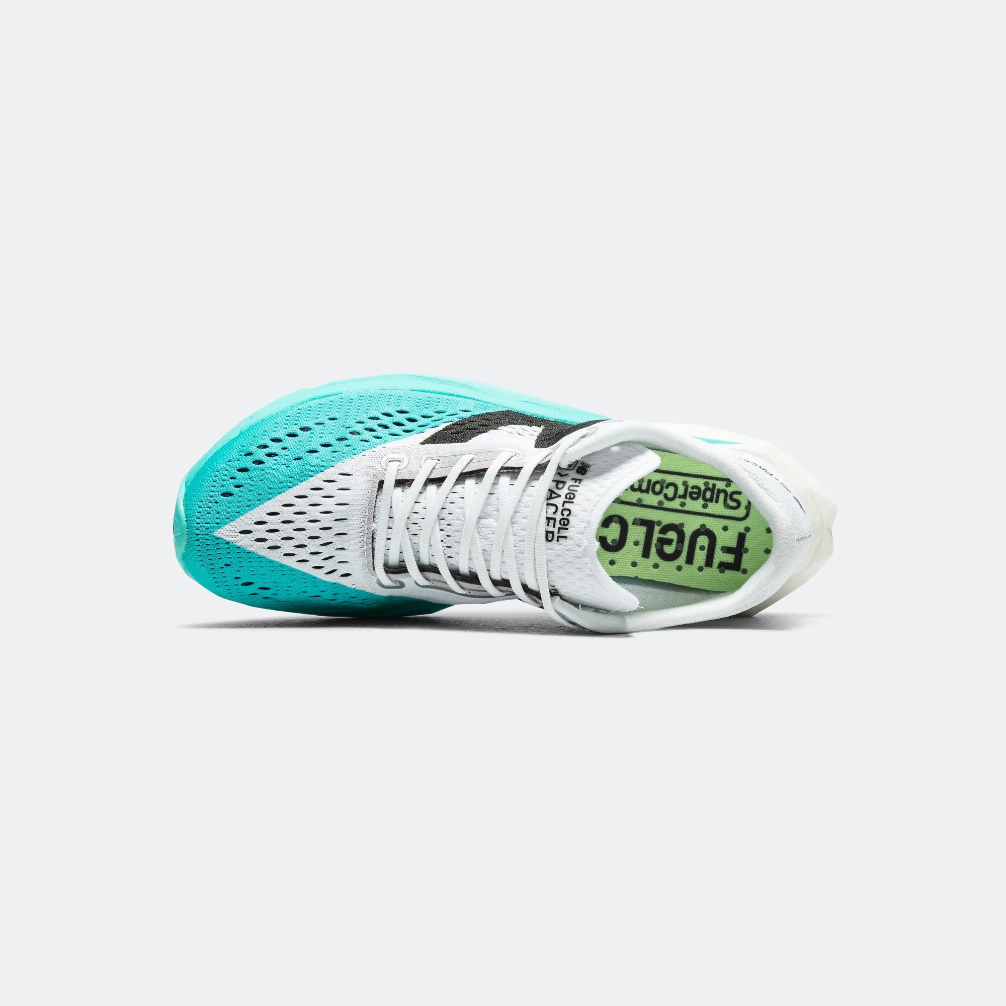 Womens FuelCell SuperComp Pacer v2 - White/Cyber Jade