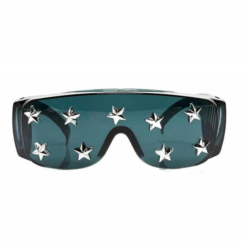Women's Luxury Goggle Style Transparent Steampunk Designer Sunglasses