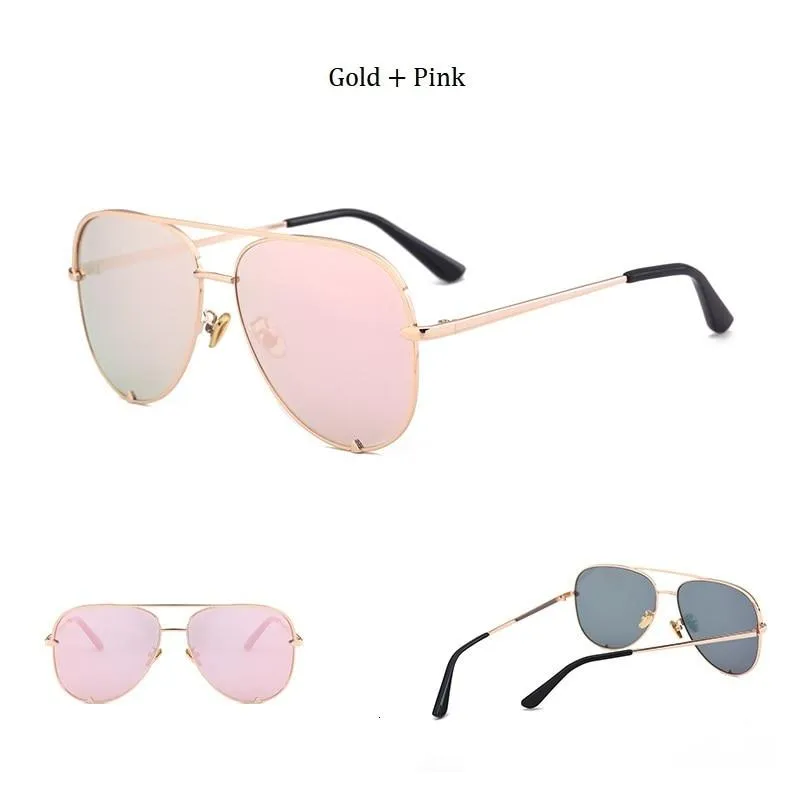 Women's Oversized Pilot Designer Fashion Luxury Shades Sunglasses