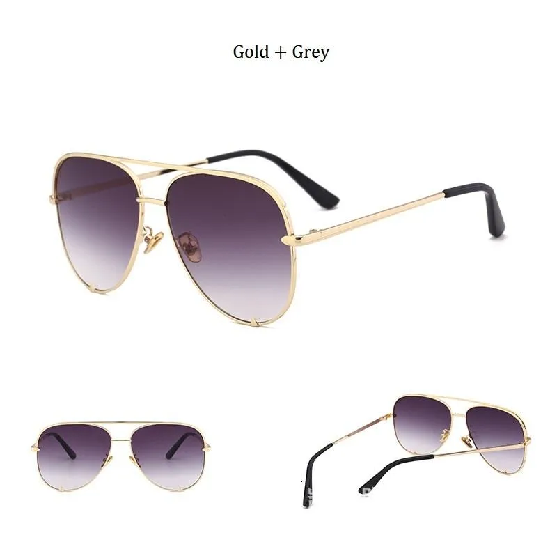 Women's Oversized Pilot Designer Fashion Luxury Shades Sunglasses