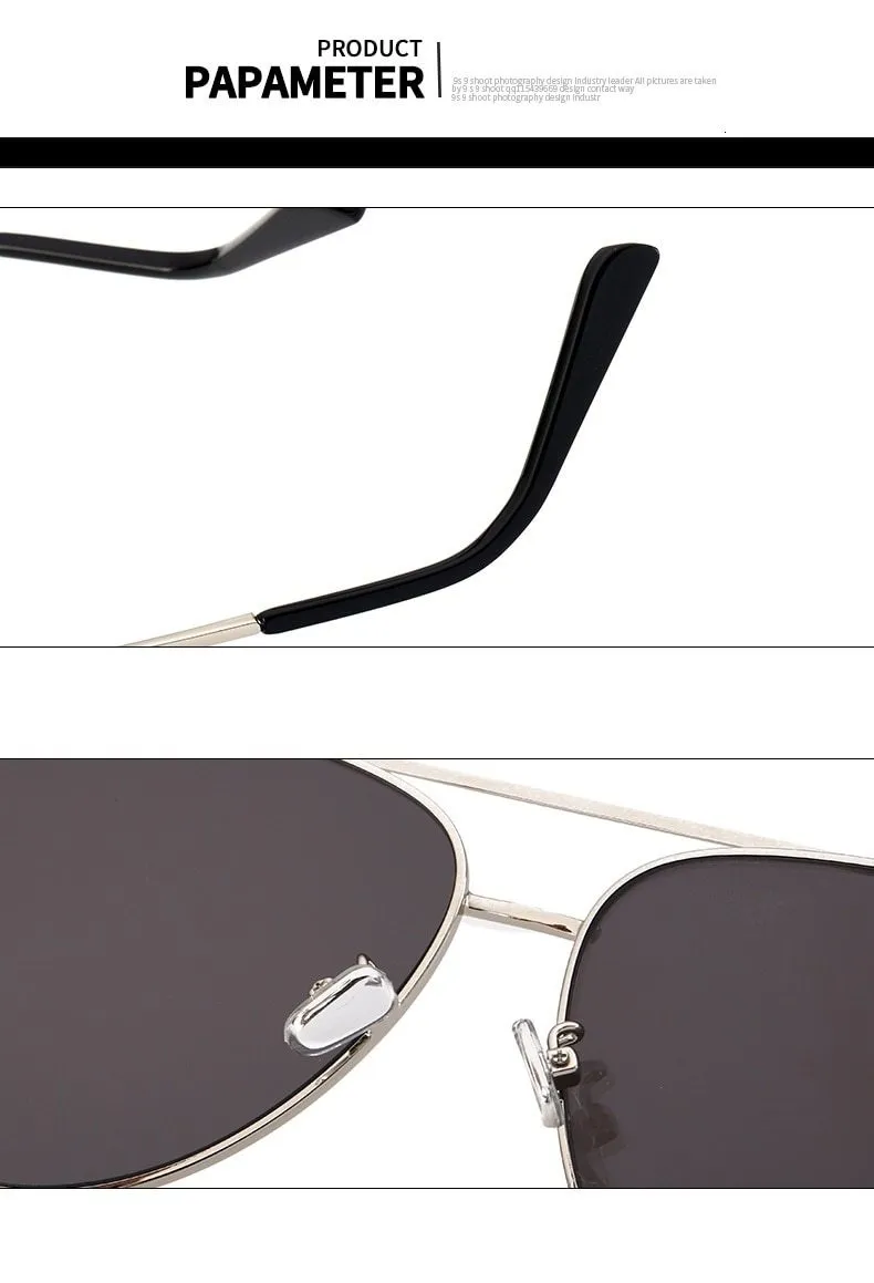 Women's Oversized Pilot Designer Fashion Luxury Shades Sunglasses