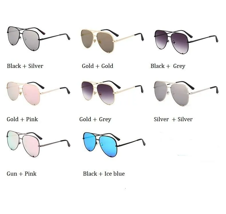 Women's Oversized Pilot Designer Fashion Luxury Shades Sunglasses