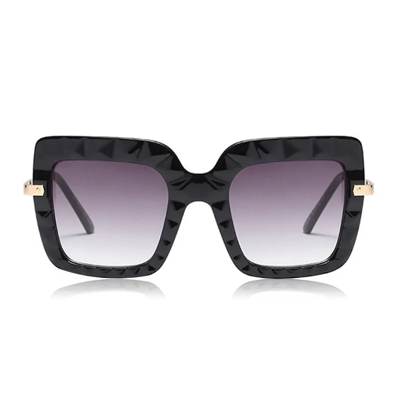 Women's Oversized Square Shades Luxury Sunglasses in Hot Vintage Trends