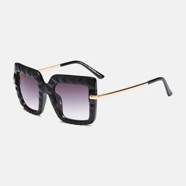 Women's Oversized Square Shades Luxury Sunglasses in Hot Vintage Trends