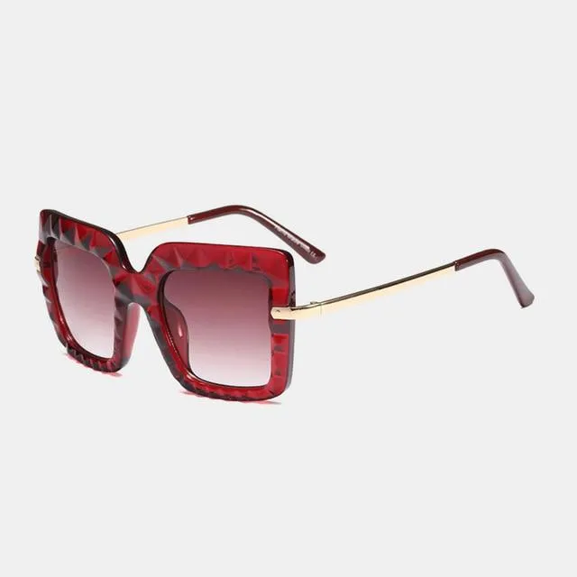 Women's Oversized Square Shades Luxury Sunglasses in Hot Vintage Trends