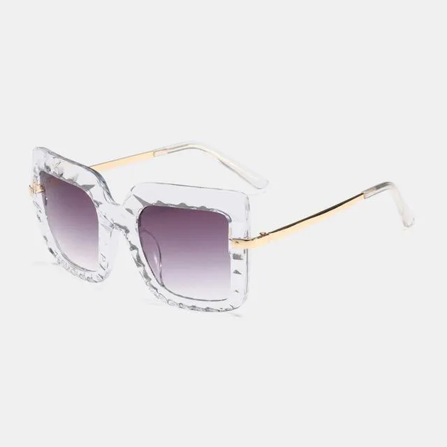Women's Oversized Square Shades Luxury Sunglasses in Hot Vintage Trends
