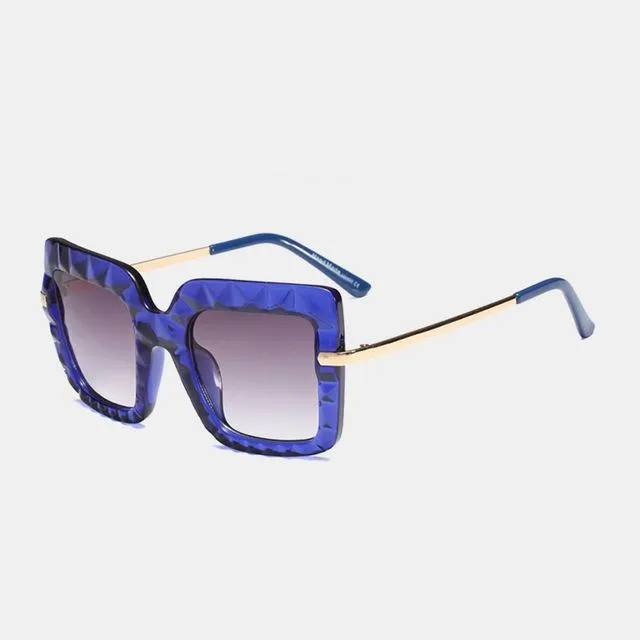 Women's Oversized Square Shades Luxury Sunglasses in Hot Vintage Trends