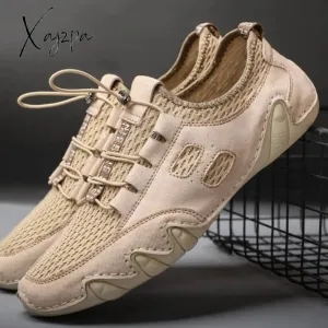Xajzpa - Man Loafers Fashion Driving Flats Breathable Summer Men's Casual Shoes Lightweight Leisure Footwear Retro Loafer