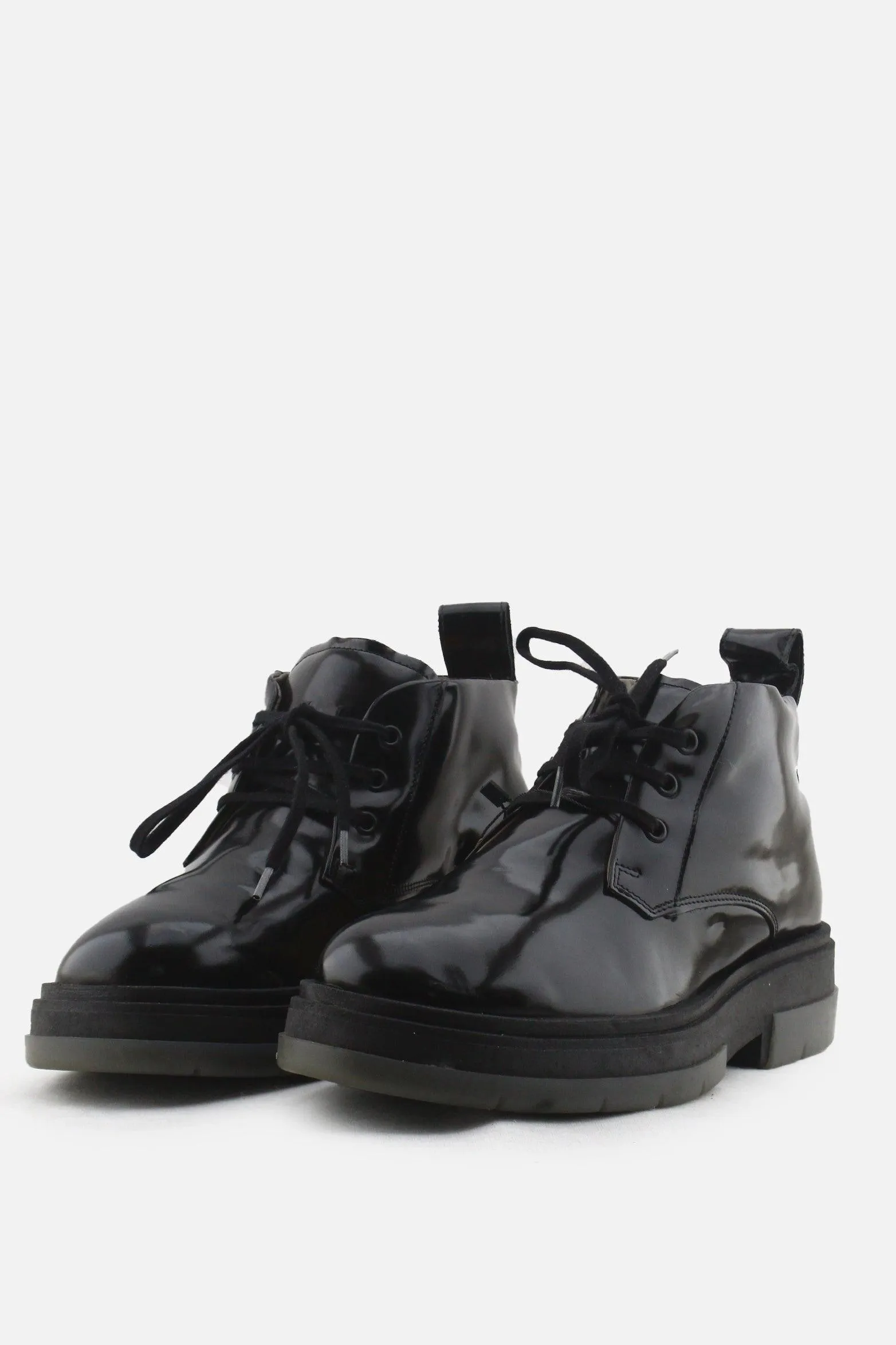 Zara Origins Laces Desert Ankle Boots | 100% Synthetic Leather