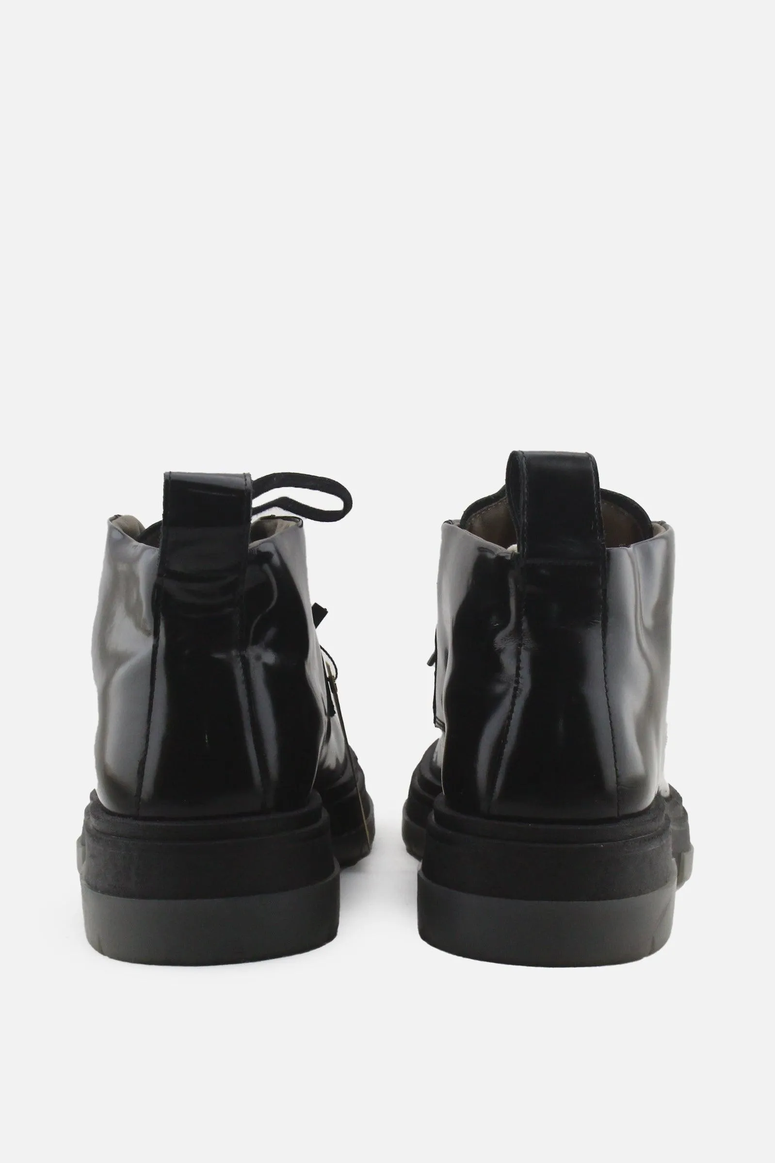 Zara Origins Laces Desert Ankle Boots | 100% Synthetic Leather