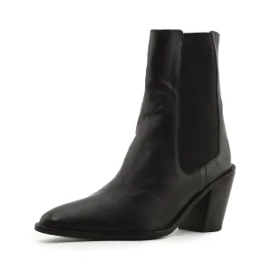 Zara Stretchable Block Heels Ankle Boots | 100% Authentic Leather