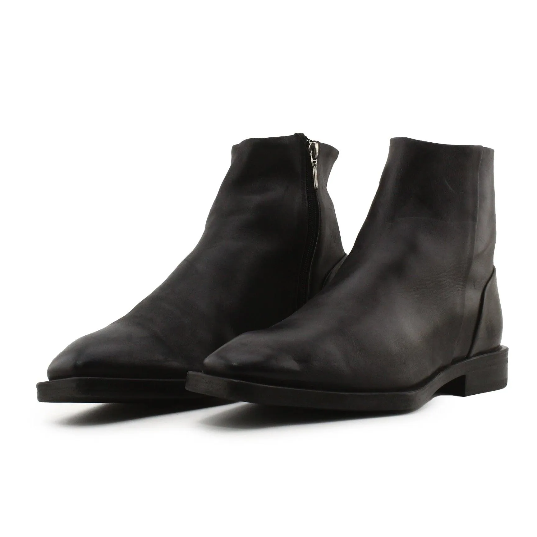 Zara Zipper Chelsea Ankle Boots | 100% Auhentic Leather