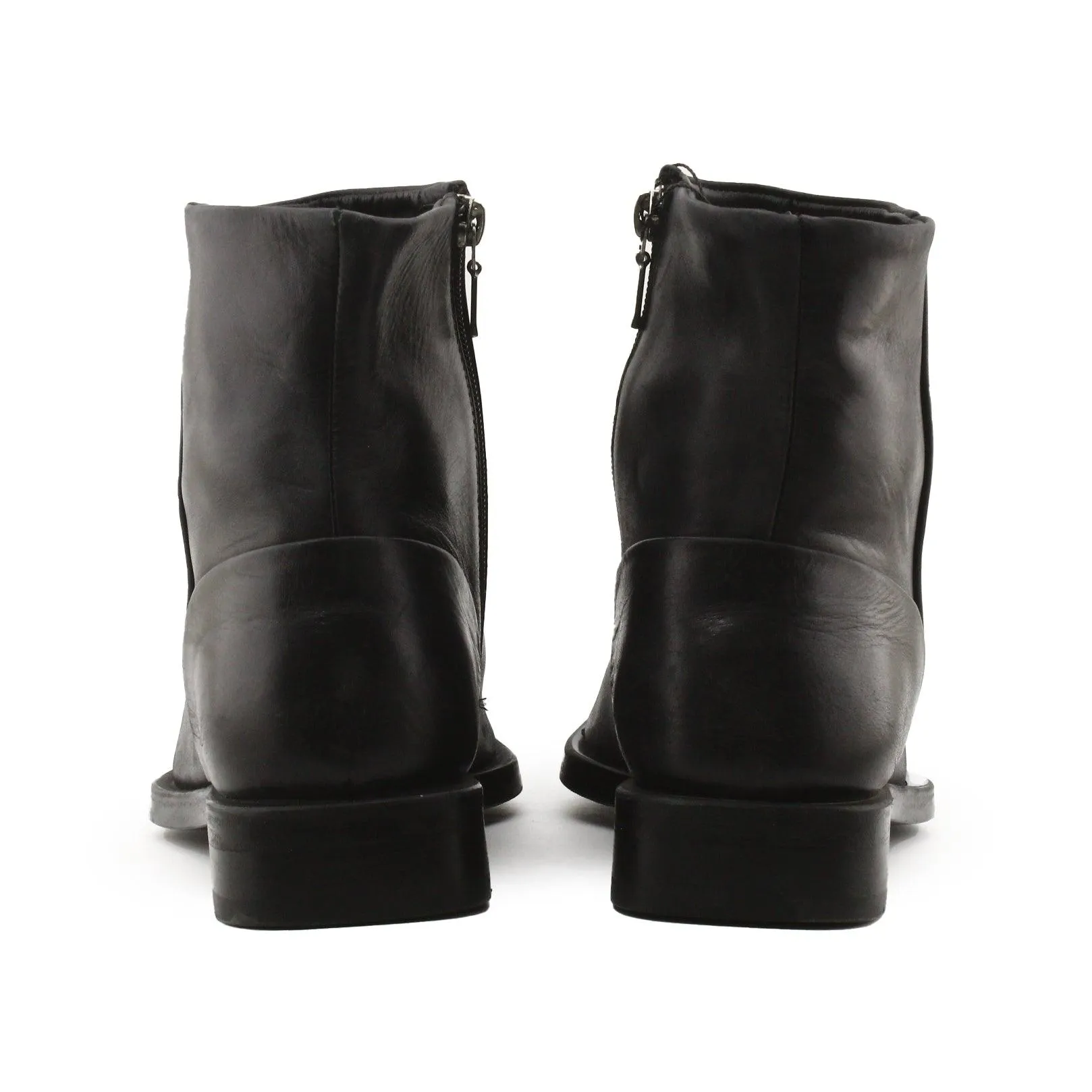 Zara Zipper Chelsea Ankle Boots | 100% Auhentic Leather